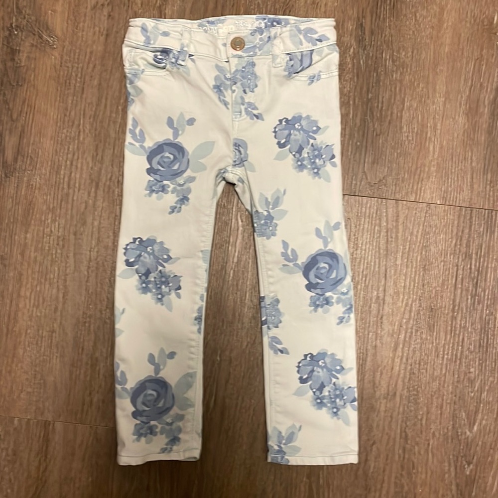 Baby Gap, 3t floral skinny jeans